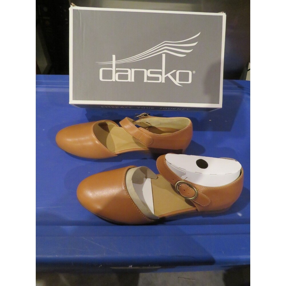 NWT Womens Tan Brown Dansko Liv Burnished Nappa Shoes, 8.5 / 9  39